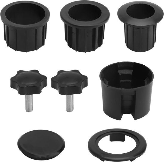8 stuks verloopringen voor parasols, parasol-reserveonderdelen, reductie parasolstandaard, adapter, terrasparasol, reserveonderdelen, outdoor, verloopstukken, parasolstandaard voor tuinparasols