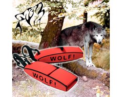Zweeds Anti wolf fluitje - Set van 2 stuks - Sleutelhanger - Extreem luid - Tegen wolven - Wilde zwijnen - Zelfverdediging - Verjagen - Afschrikken - Noodfluit
