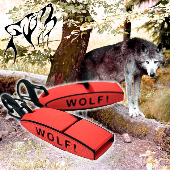 Zweeds Anti wolf fluitje - Set van 2 - Met sleutelhanger - Extreem luid wolvenfluitje - Tegen wolven - Wilde zwijnen - Verjagen - Noodfluitje