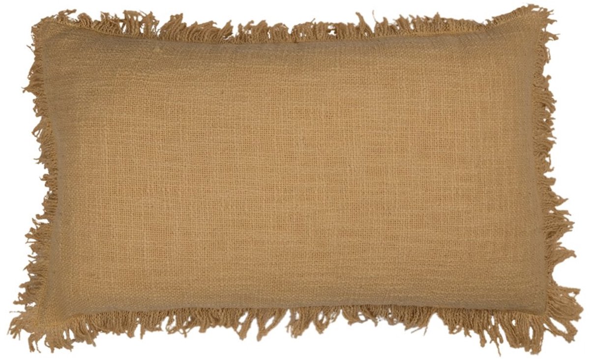 Linen & More Lioni Soft Geel Kussen | 30 X 50 | Sierkussen Voor Woonkamer Of Slaapkamer