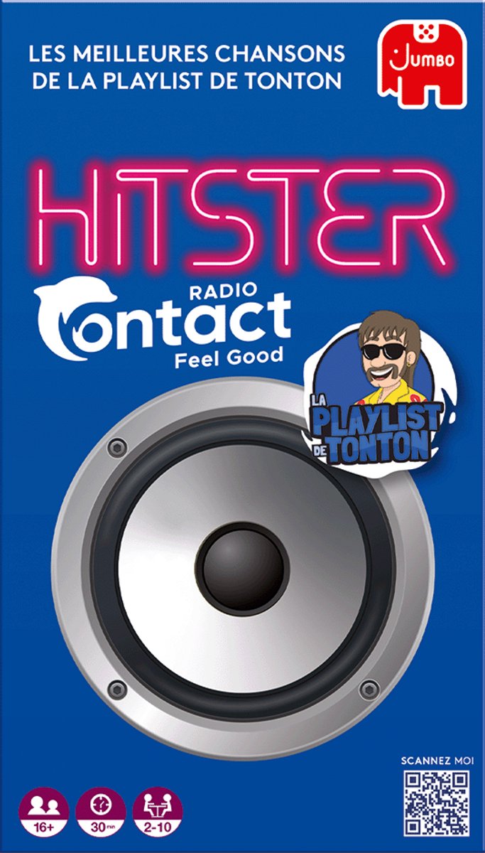 Jumbo - Hitster - Radio Contact (BE) - Partyspel - Franstalig Actiespel - Muziekspel voor volwassenen - 16+ jaar — cadeau in Partyspellen - foto 5