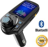 Carkit FM Transmitter met Bluetooth T11D / Draadloze Carkit / MP3 speler mobiel / Handsfree bellen in de auto / AUX input / Lader / USB Flash drive / Bellen / Muziek / Bluetooth /