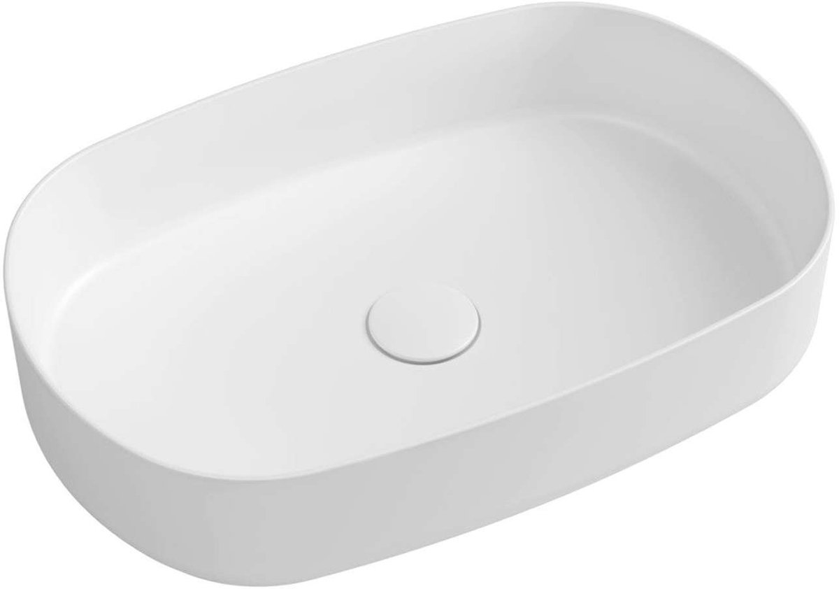 Sapho Infinity - Opbouwwastafel, 55x36 cm, zonder overloop, wit 10NF65055
