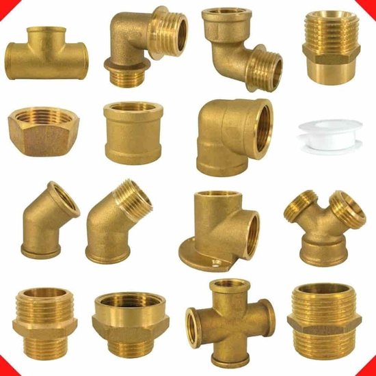 Messing Y-stuk 3/4 inch, Gewindefitting voor Sanitair & Verwarming