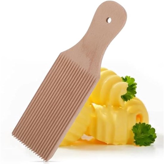 Gnocchi Board Pasta Machine Accessories - Natural Beech Wood Paddle Garganelli Makaroni Pasta Machine Caavarola Roll Spätzle Shelf for Pasta Basket Italian — afbeelding 5