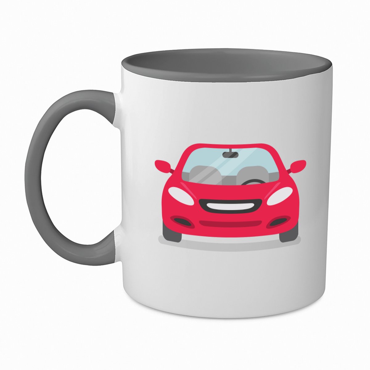 Hacebo® - Auto's koffiebeker grijs - Auto - Autoliefhebbers - thee mok - koffie beker - autosport - motorsport - koffiemok - 350 ML inhoud