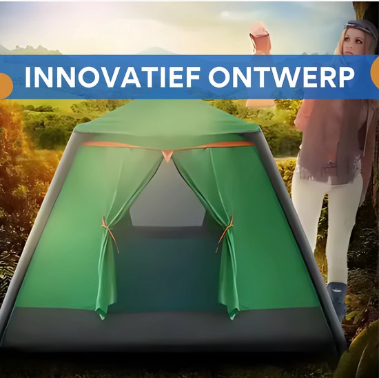 Opblaasbare kampeertent - Festival tent - Camping - Regendicht en zonnescherm - Eenvoudig van Merkloos — afbeelding 3