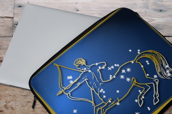 Etui pour ordinateur portable 15 pouces 38x29 cm - Signes du zodiaque - Etui pour Macbook et ordinateur portable signe du zodiaque du Sagittaire - Etui pour ordinateur portable avec photo