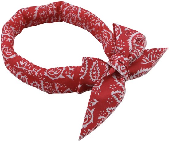 Verkoelende Honden Halsband - Koelhalsband - Cooling bandana - Dogs&Co Verkoelende Bandana- Gel band - Rood - one size