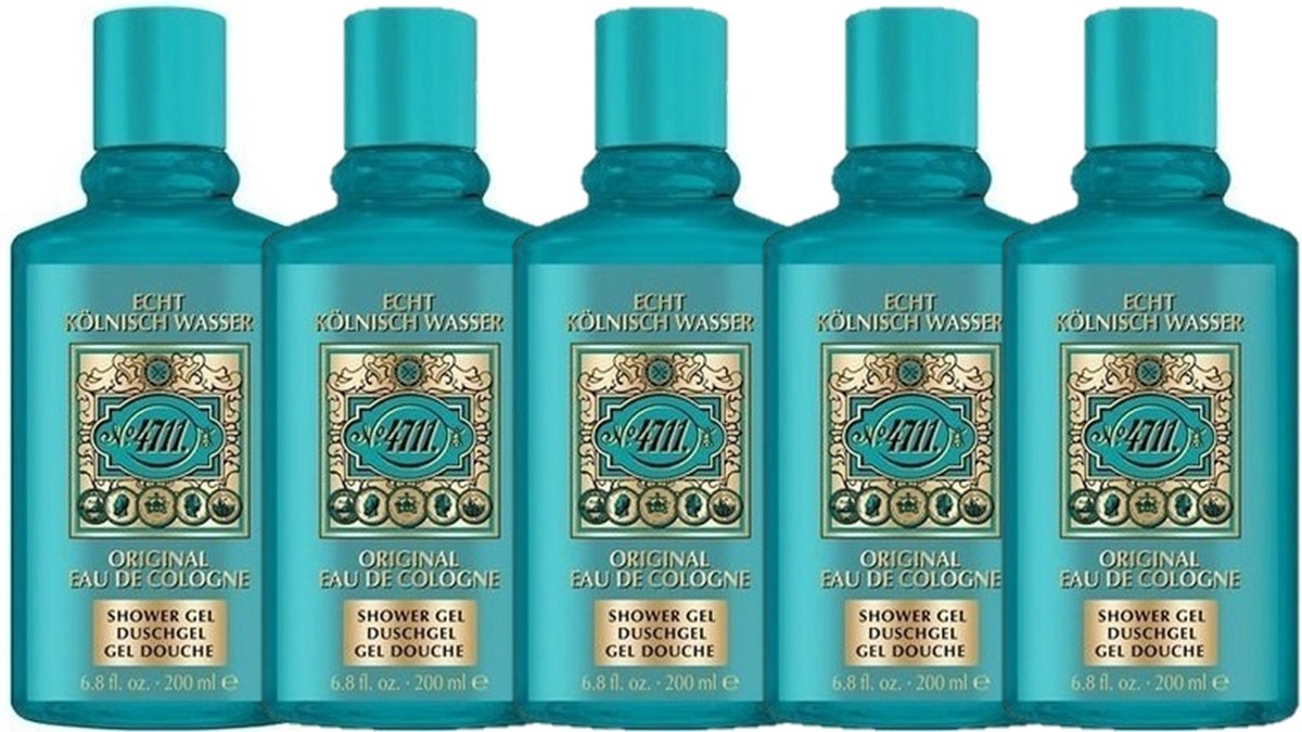 4711 Bad- & Douchegel - Voordeelverpakking - 5 x 200 ml