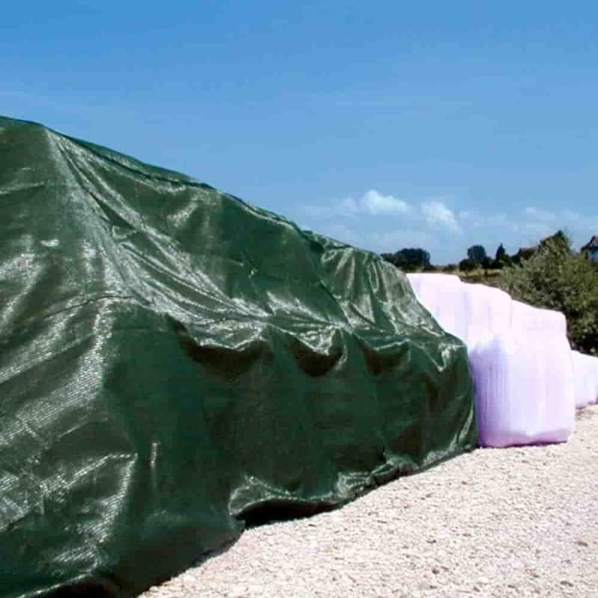 Ballenbeschermingsnet groen, 8 x 25 m, 200m², Hooinet UV-bestendig