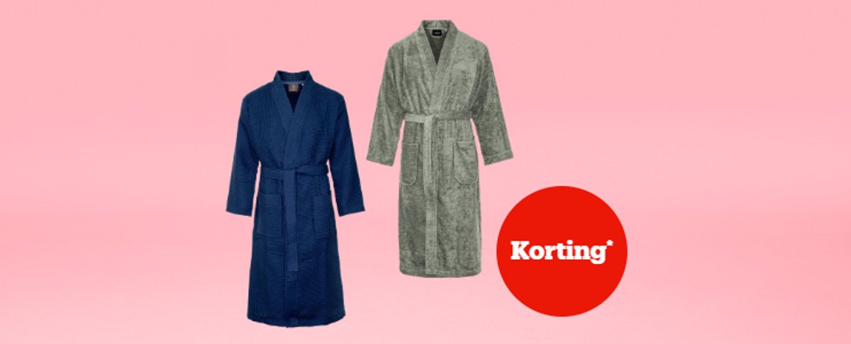 Korting* op badjassen