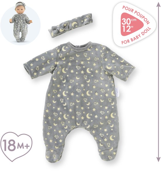 Corolle poppen pyjama en hoofdband 30cm - glow in the dark babypop kleding. van Merkloos — afbeelding 4