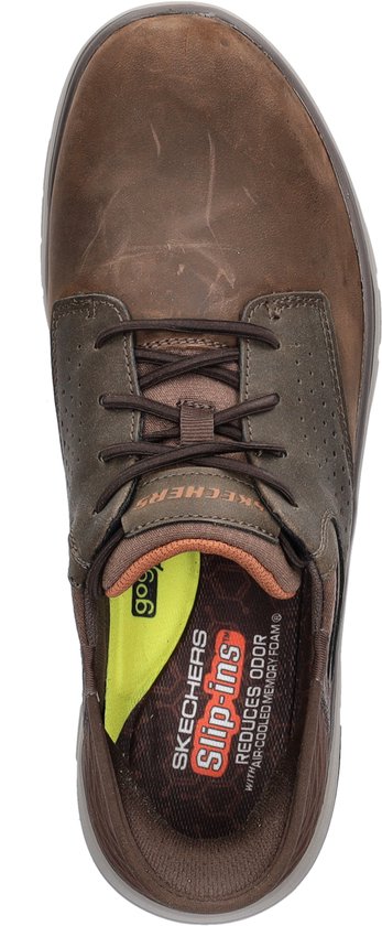 Skechers Slip-Ins : Orell-Yates, Homme, Marron, Baskets pour femmes, pointure : 45