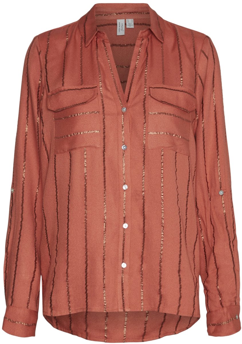 VERO MODA - Bloes - Maat S - Vrouwen - Birch - Viscose