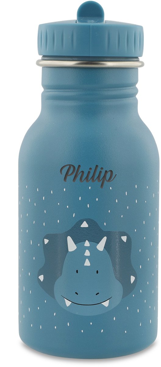 Studio Balune Gepersonaliseerde Trixie Drinkfles 350ml - Mr. Triceratops