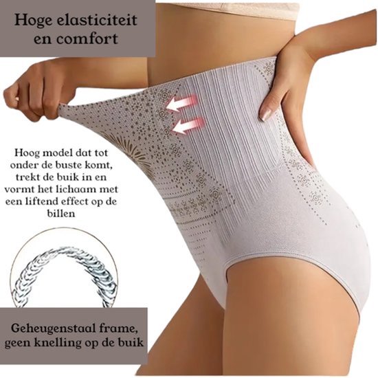 Sous-vêtements post-partum - Culotte en maille - Taille L - Lavable - Pour la Grossesse et le post-partum - Shapewear - Zwart - Drap de fermeture - Bande ventrale post-partum - Sous-vêtements taille haute