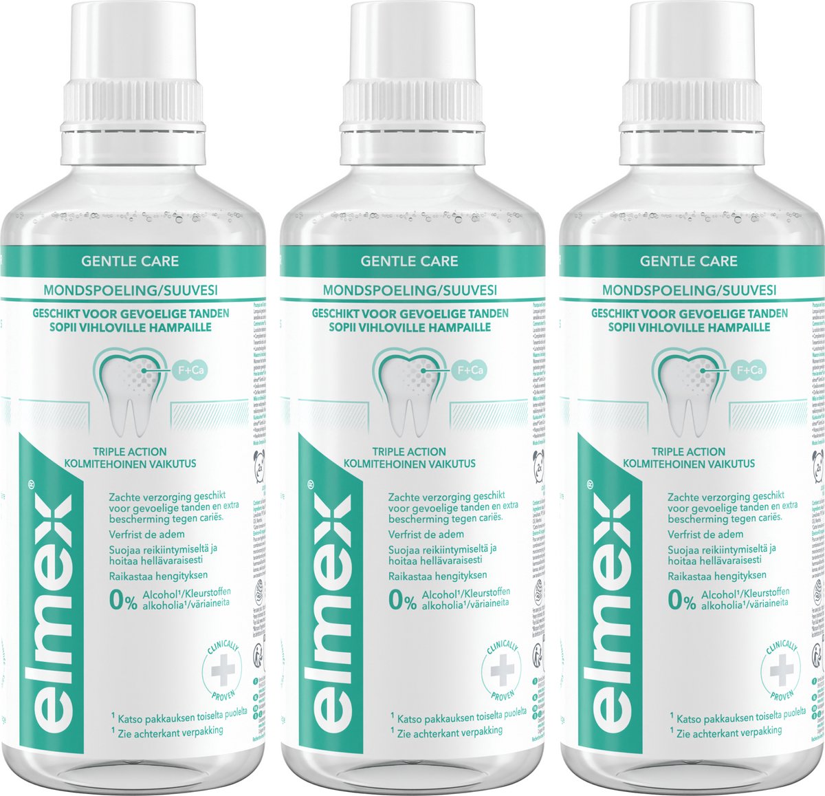 Elmex Sensitive Mondwater - 3 x 400 ml - Voordeelverpakking