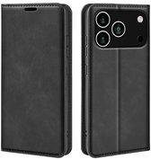 MobyDefend Hoesje - Geschikt voor iPhone 17 Pro Max - Luxe Wallet Bookcase (Magnetische Sluiting) - Zwart