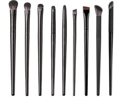 Crrynuo - Make Up Kwasten Set - Make Up Brush - Oog Kwasten Set - 9 Stuks - Zwart