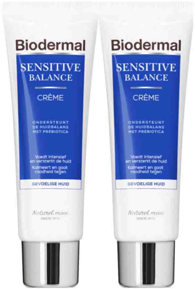 Biodermal Sensitive Balance Dagcrème - 2 x 50 ml - Voordeelverpakking