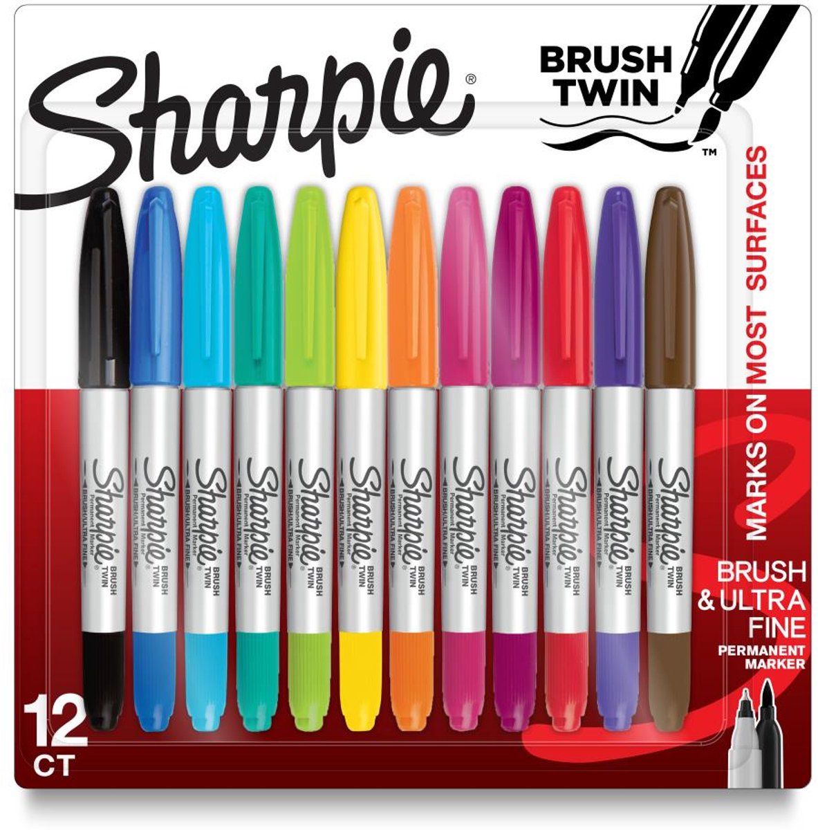 Sharpie - brush twin set 12 stuks - 2168237