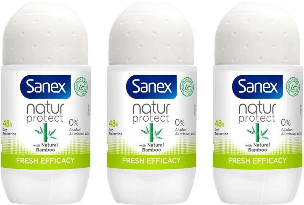 Sanex Deo Roller - Bamboo Fresh Efficacy 3 x 50 ml