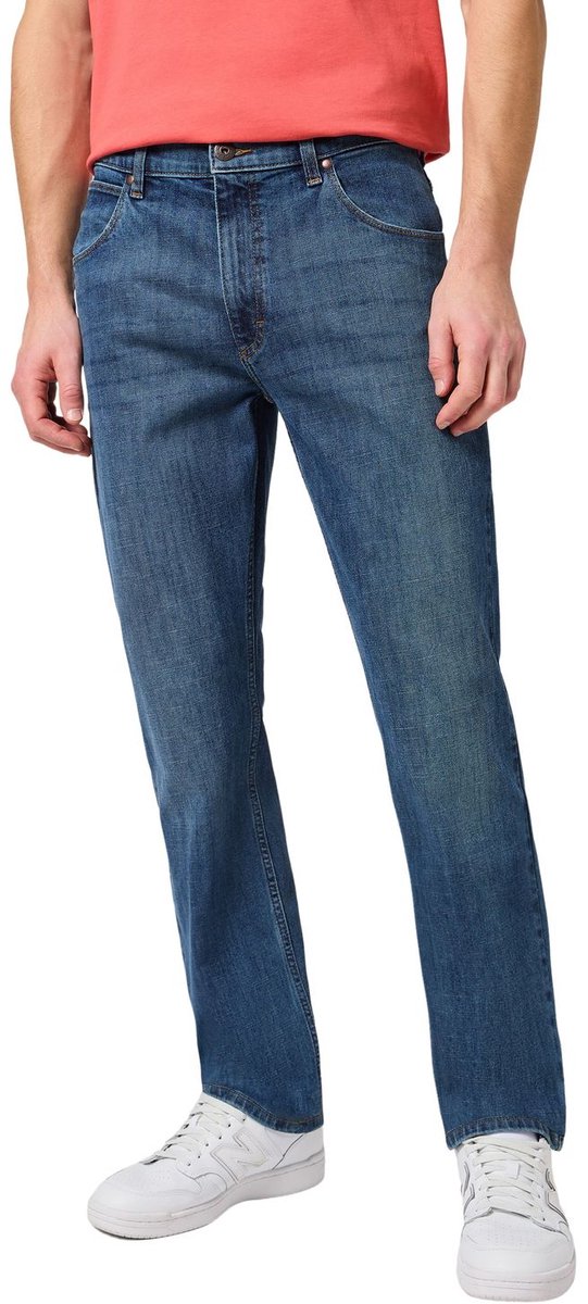 Wrangler Heren Jeans Broeken TEXAS regular/straight Fit 38W 34L Volwassenen Blauw