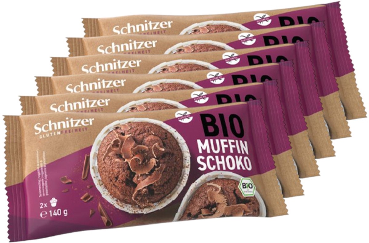 Schnitzer | Muffin Chocolade | 6 stuks | 6 x 140 gram