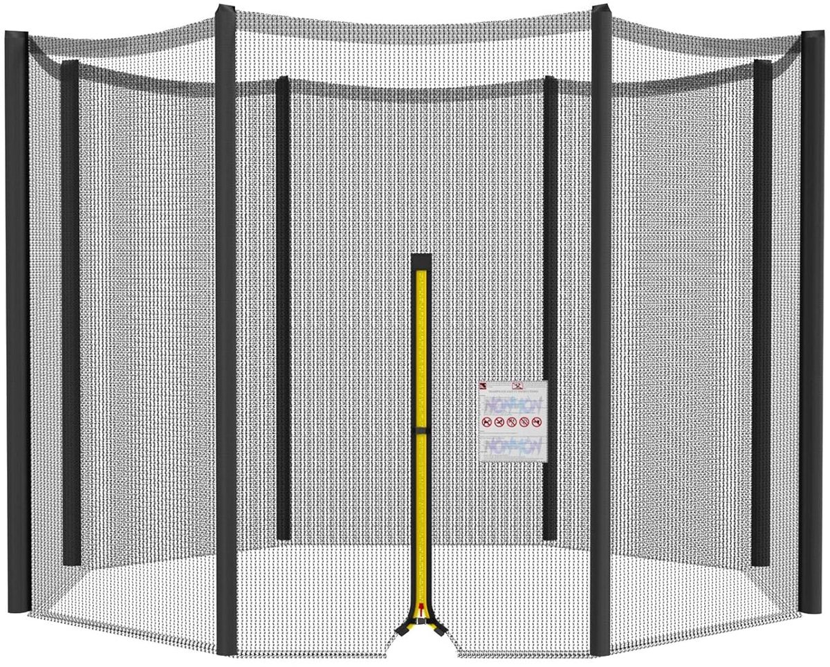 Trampoline Vervangnet - Veiligheid - Zwart - Ø 244cm tot 427cm