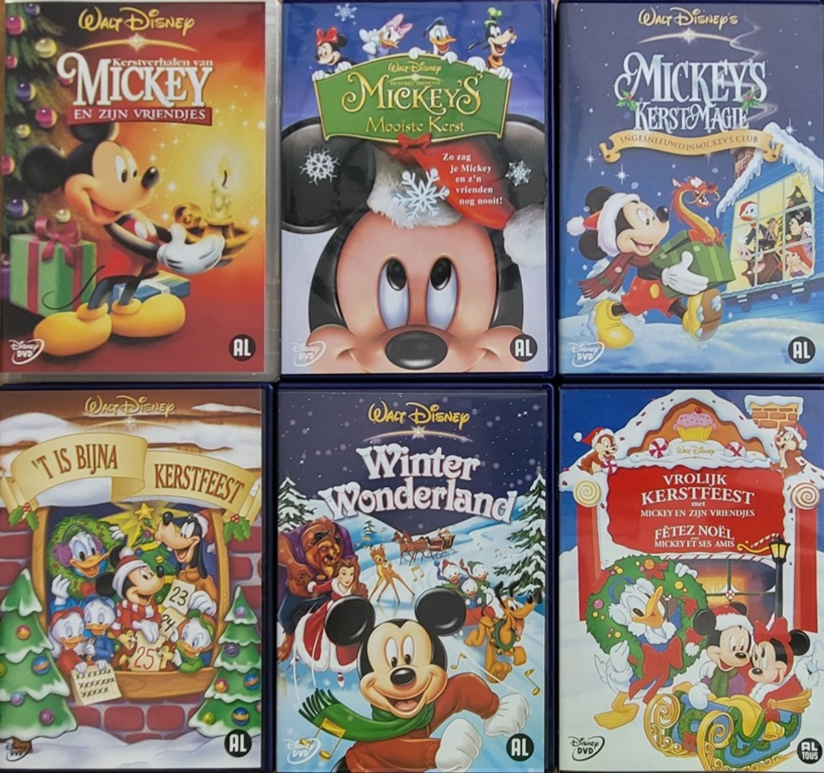 Mickey's Kerstfeest 6 dvd set: kerst magie-mooiste kerst- bijna kerstfeest-vrolijk kerstfeest-winterwonderland-kerstverhalen