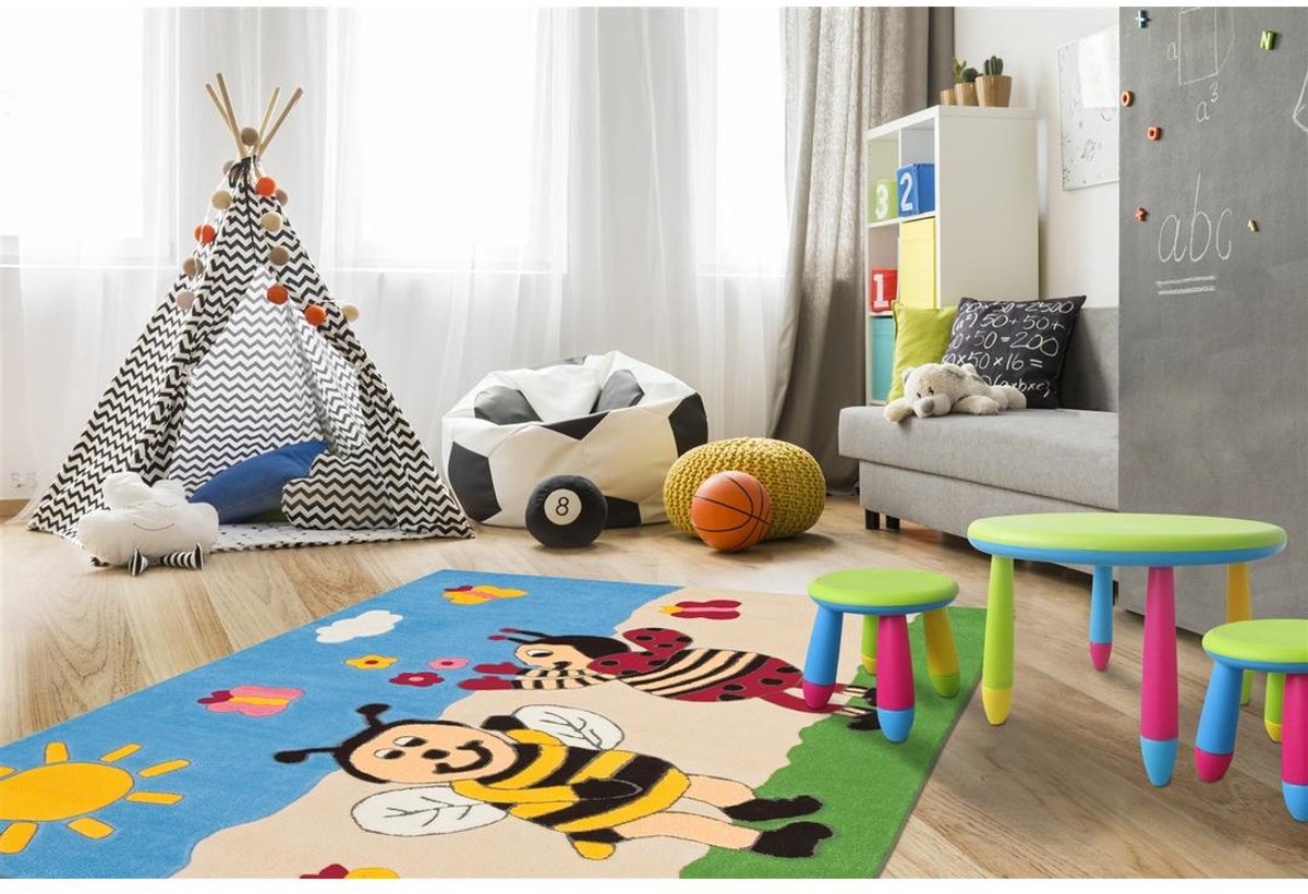 Yolo-deals - Vloerkleed/Tapijt - Joy AE 4091 - (110x160cm) - Multi Homme