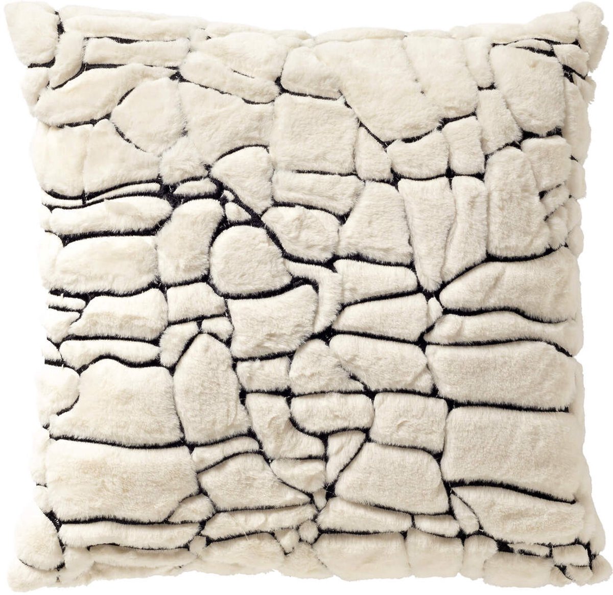 Dutch Decor RODIN - kussenhoes 45x45 cm - organisch - Tofu - beige - met rits - zonder binnenkussen Lichtbeige