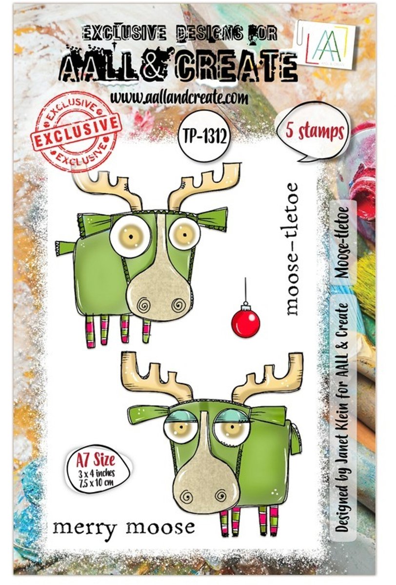 Aall & Create clearstamps A7 - Moose-tletoe
