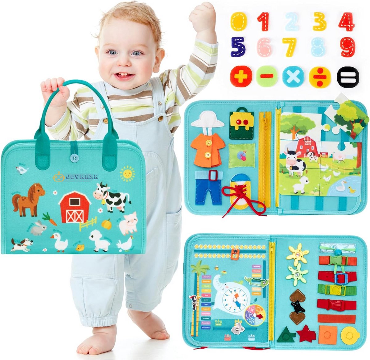 Solacis Montessori activiteitenboek - Busy Board - Activiteitenbord