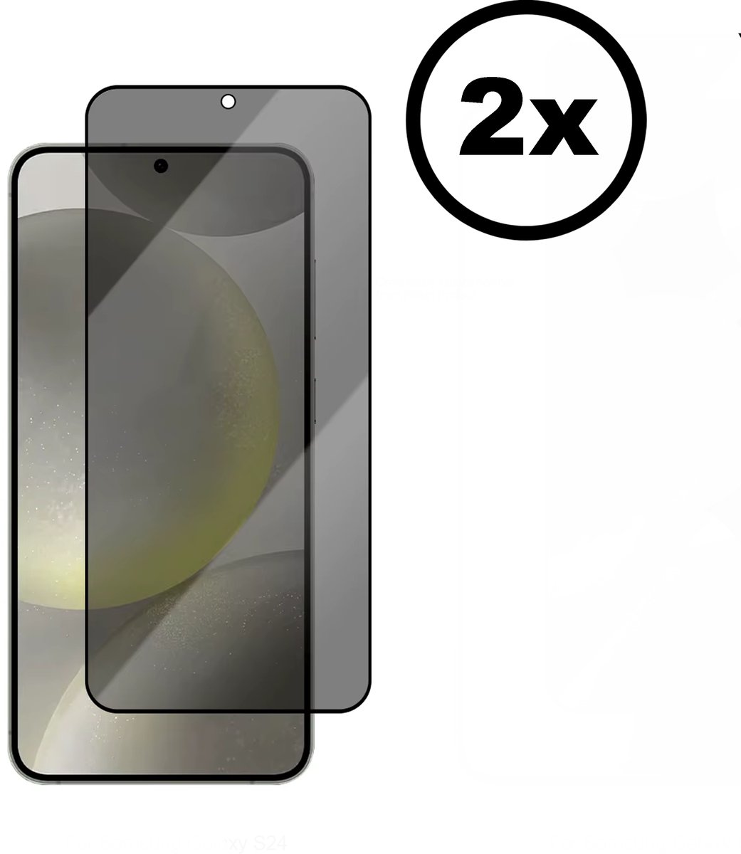 Privacy Screenprotector 2 Stuks Samsung Galaxy S23 Plus – 9H Gehard Glas – Anti-Gluren – Vingerafdrukscanner Compatibel – Beschermglas