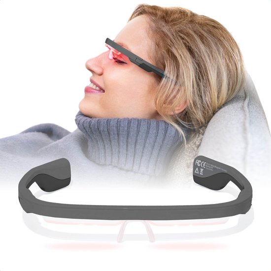 AYO+ lichttherapiebril - Carbon Black Limited Edition - Blauw-turquoise (470nm) voor overdag - Rood licht (670nm) voor avondroutine - Vergelijkbaar met de krachtigste daglichtlampen - Begeleiding via AYO-app - Stijlvol en minimalistisch
