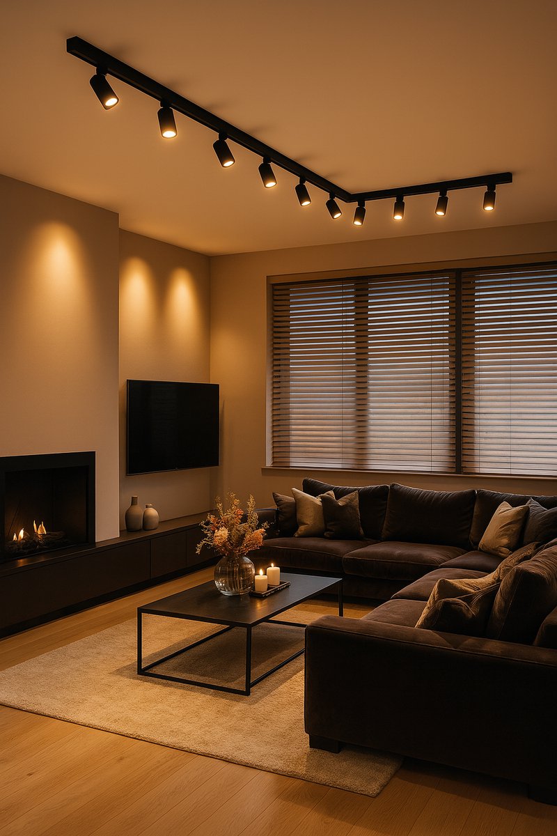 Lighto | Railverlichting 1-fase zwart | L-opstelling 400x300cm incl. voeding + 12 spots incl. LED lichtbronnen