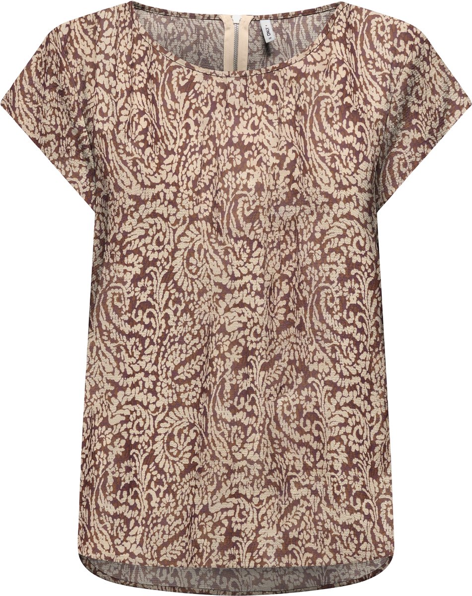ONLY - ONLVIC S/S AOP TOP NOOS WVN Dames Top