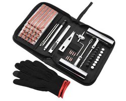 61 delige - Reparatiesets - Banden Reparatieset - autobandenreparatieset - Bandenreparatieset - autobandenreparatieset - autobandenreparatieset met 25 reparatiestrips voor auto/motor/vrachtwagen/ATV/tractor/caravan/suv/busje etc.