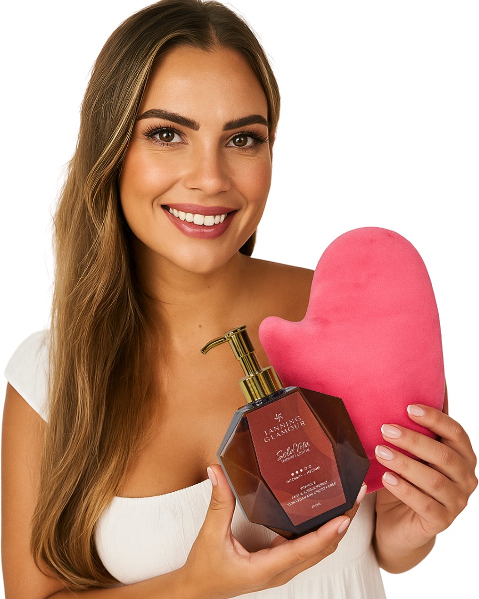 SolaVita Zelfbruiner Set | Lotion + Applicatie Handschoen | Natuurlijk Bruin Resultaat 6-7 Dagen – foto 2