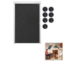 Verduisteringsgordijn met zuignappen – verduisteringsgordijn zuignappen – blackout met zuignappen – blackout gordijnen – Portable Blackout Curtain – Draagbare verduisteringsgordijnen – reisrolgordijn – 93cm x 60cm – zwart – 1 stuk
