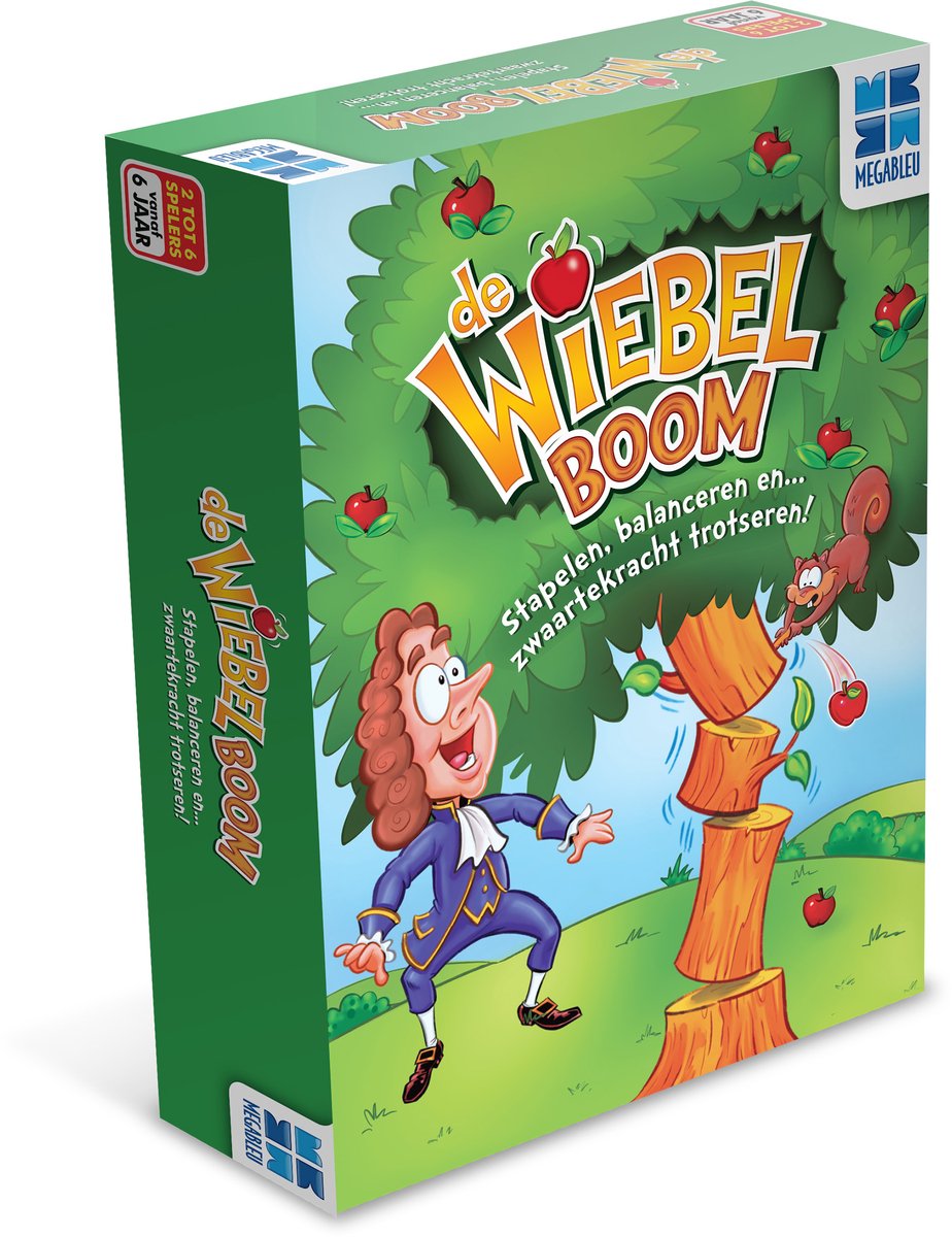 Megableu El Wiebelboom - Juego De Equilibrio Y Habilidad Para Niños 6+ - Construye Un Árbol Con Manzanas - 2 A 6 Jugadores