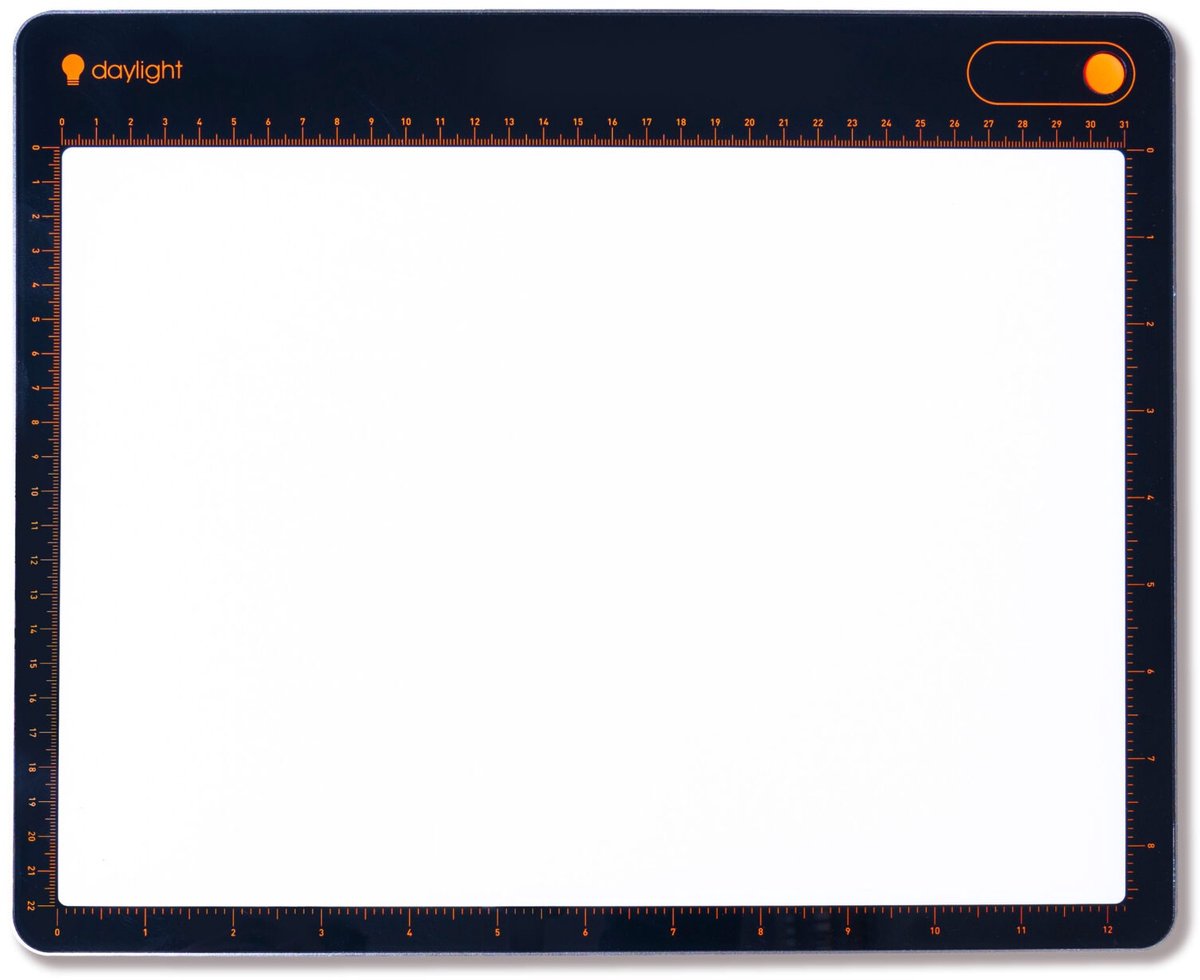 Daylight Tabla Go E35121 - Lichtbox - A4 formaat - Met accu- Dimbare led verlichting in 3 stappen - Zwart