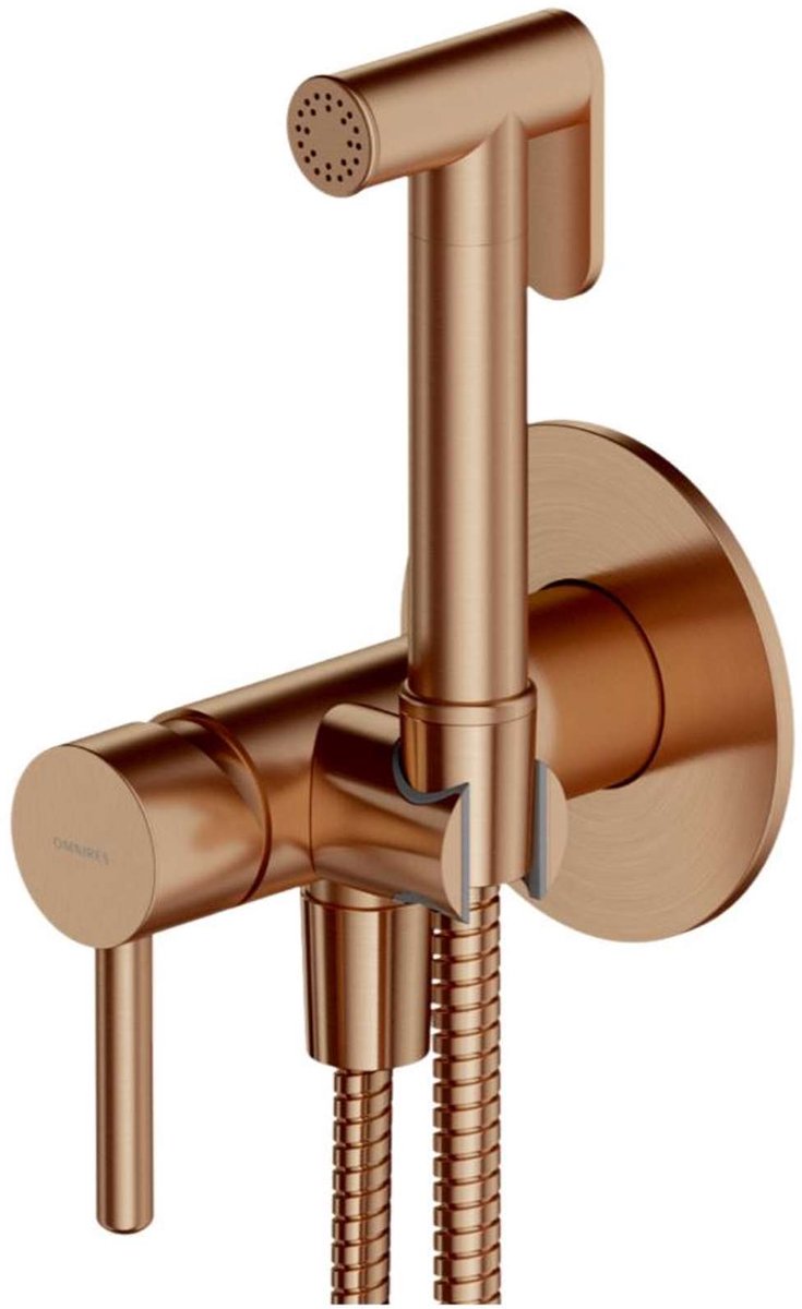 OMNIRES Y - Bidet inbouwkraan, met sproeier, met inbouwdeel, geborsteld koper SYSYBI2CPB