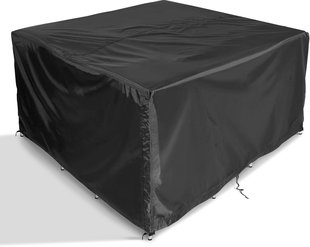 Ibenzoa Waterdichte en Winddichte Beschermhoes voor Tuinmeubelen met Ademend Weefsel, 150 x 150 x 75 cm zwart