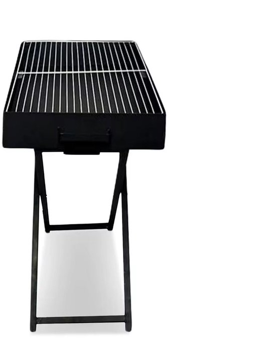 Relaxdays Draagbare Kogelbarbecue 33,5 Cm - Met Deksel - Houtskool - Zwart