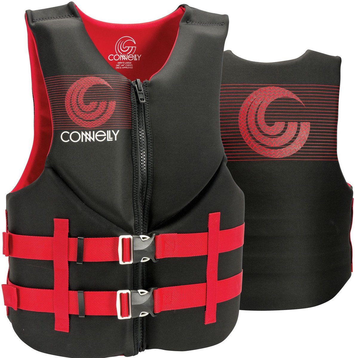 Connelly Heren Neopreen Zwemvest – CE 50N – Promo Mens Vest – Rood – Maat S