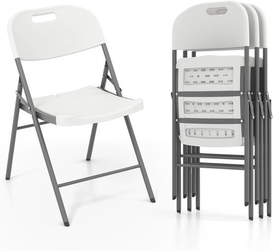 en.casa] Klapstoel Sande tuinstoel set van 2 stoelen tot 110 kg metaal buiten opvouwbaar lichtblauw 84,5x42x50 cm