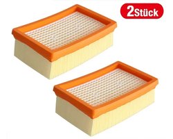 2x HEPA Filters Geschikt voor Kärcher MV4 MV5 MV6 WD4 WD5 WD6 – Vervangende Vlakfilters – 160x100x50 mm – Voor Nat- en Droogzuigers – Duurzaam Stofzuigeraccessoire